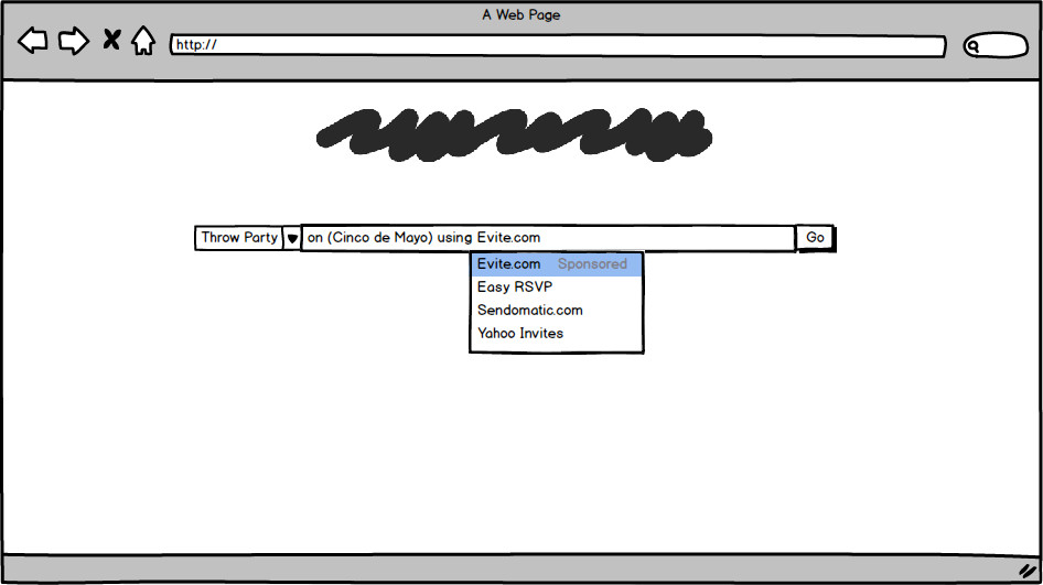 Wireframe of a Conversational UX Prototype