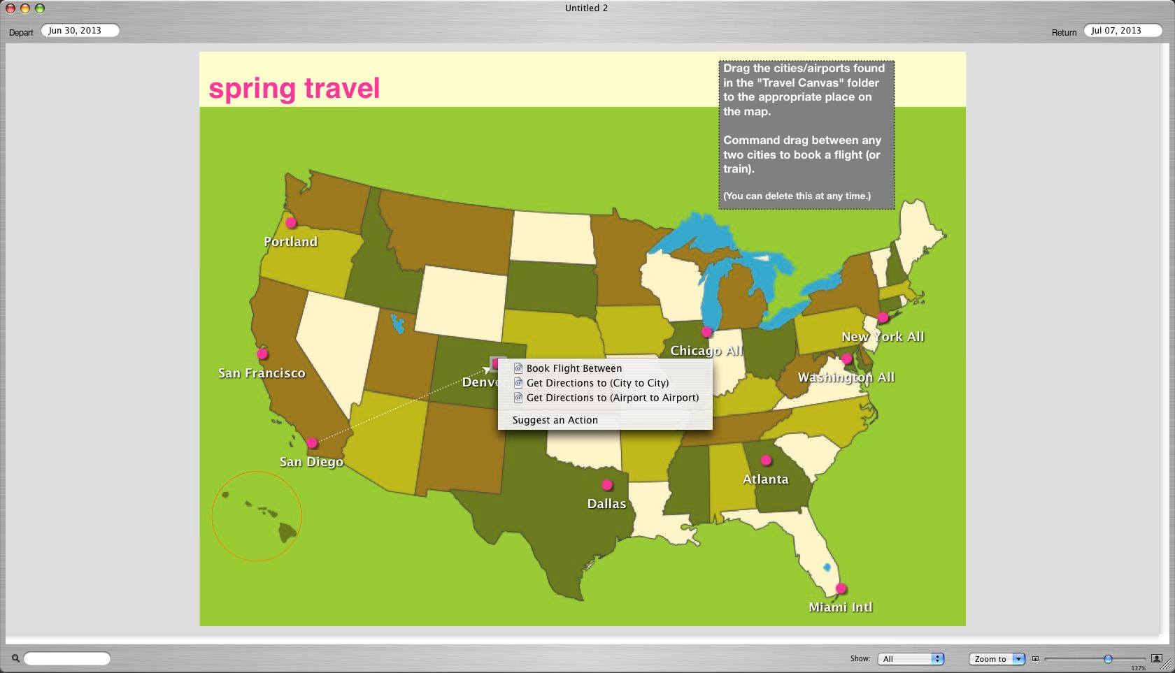 Spring Travel Canvas